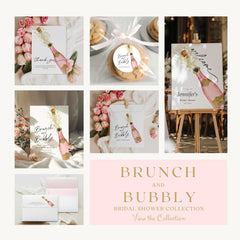 Brunch and Bubbly Bridal Shower Paper Napkins