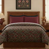 Vintage William Morris Red Gold Poppy Floral Duvet Cover