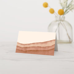 Terracotta Ombre | Minimalist Boho Wedding Place Card