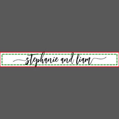 Personalized Wedding Lawn Game Giant Topple Tower