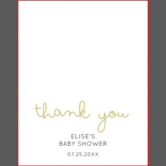 Wildflower Baby Shower Thank You Favor Boxes