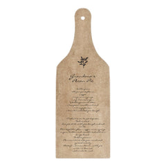 Family Recipe Keepsake Custom Text Cutting Board