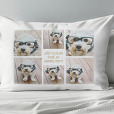 6 Photo Collage Minimalist - Can Edit Color Pillow Case