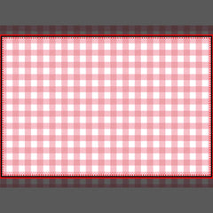 Pink gingham farm birthday paper placemats
