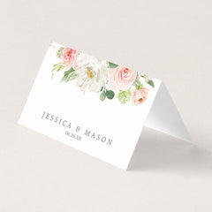 Blushing Blooms Place Cards