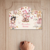 Personalized Magical Fairy Floral Garden Pixie Door Sign
