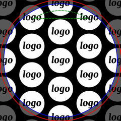Logo Pattern Promotional Business Black Duffle Bag