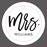 Stylish Script "Future Mrs" Personalized Wine Charm