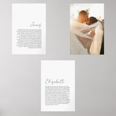 His and Her Vows Wedding Portrait Wall Art Sets