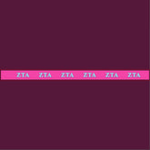 Zeta Tau Alpha Navy Blue and Baby Blue Letters Pet Collar