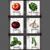 Vegetables & Herbs Rustic Modern Kitchen Food Art Light Switch Cover