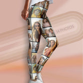Create a Custom Photo Collage with 14 Photos Leggings
