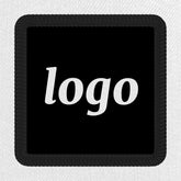 Simple Logo Business Branding Promotional Black Patch