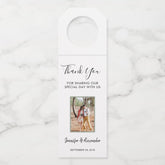 Create your own photo Wedding Thank You Bottle Hanger Tag