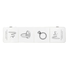Modern Script Wedding Shower Mr & Mrs Beer Pong Table