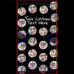 4 Photo Collage and Text Custom Personalized Socks