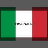 Custom Italian flag table place card holders