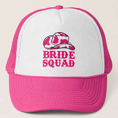 Cowgirl Last Rodeo Bachelorette Bride Squad Trucker Hat