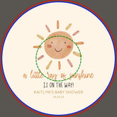 A Little Ray Of Sunshine Yellow Sun Baby Shower Paper Bowls