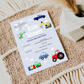 Boys Cute Transport Pattern Car Name Kids Bath Towel Set