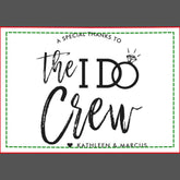 The I Do Crew | Wedding Party Favor Shot Glass
