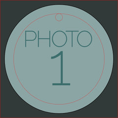 Create Your Own Collage with 4 Photos Wine Charm