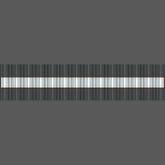 Cute aqua gray stripes pet leash