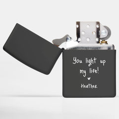 Handwritten Keepsake Gift for Him Zippo Lighter