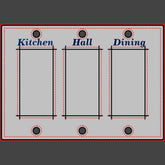 Choose Your Own Color Labeled Light Switch Cover