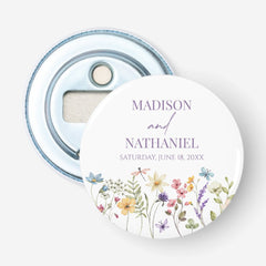 Wildflower Wild Flower Floral Garden Wedding Bottle Opener