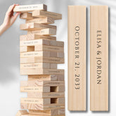 Personalized Elegant Modern Minimal Custom Wedding Topple Tower