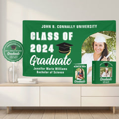 Green Graduate Customizable 2025 Graduation Fanny Pack