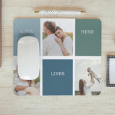 Modern Family Collage Photo | Love Live Here Mouse Pad