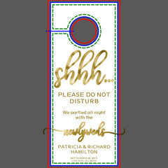 Door Hanger Wedding Do Not Disturb Sign