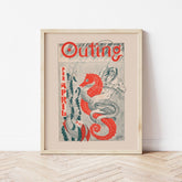 Outing for April, 1896 | Vintage Magazine Poster