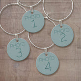 Create Your Own Collage with 4 Photos Wine Charm