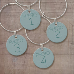 Create Your Own Collage with 4 Photos Wine Charm