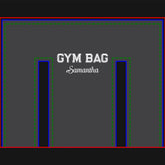 Sport Typography Gym Bag Custom Name