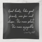 Friendship Quote in Simple Script Lettering Trinket Tray
