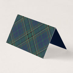 Tartan Plaid Classic Rocking Horse Place Card