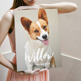 Beloved Caption Personalized Photo Wrapped Canvas Print