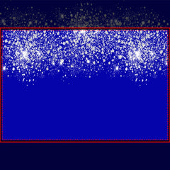 Royal blue silver glitter party paper placemat
