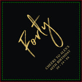 Cheers Forty | Modern Black 40th Birthday Party Napkins