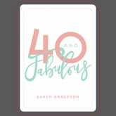 40 and fabulous playing cards