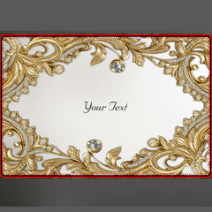 Decorative Gold Paper Placemat