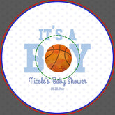 It's A Boy! Blue Basketball Baby Shower Paper Bowls