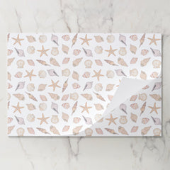 Seashells Paper Placemats, Beach Coastal Party Pad