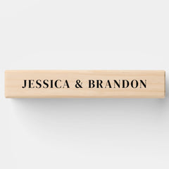 Elegant Wedding Monogram Couples Names Game Topple Tower