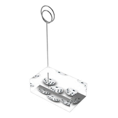 Lucky Dice Table Card Holder