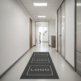 Corporate Business Large Vertical Logo Black Runner